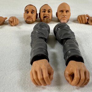 Adam Pearce, Bushwhacker Butch & Luke WWE Mattel Wrestling Action Fig Parts Lot